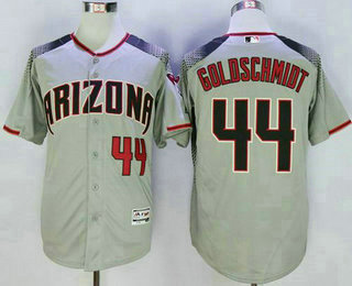 Men's Arizona Diamondbacks #44 Paul Goldschmidt Gray Brick New Cool Base Jersey