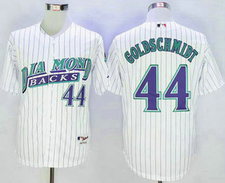 Men's Arizona Diamondbacks #44 Paul Goldschmidt White 1999 Turn Back The Clock Jersey