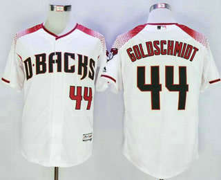 Men's Arizona Diamondbacks #44 Paul Goldschmidt White Brick New Cool Base Jersey