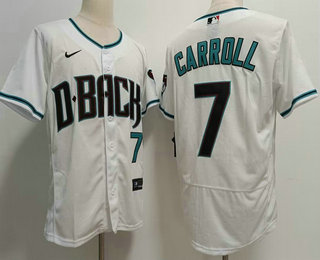Men's Arizona Diamondbacks #7 Corbin Carroll Flex Cool Base Stitched Baseball Jersey