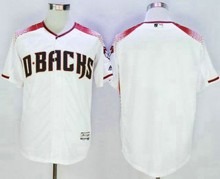 Men's Arizona Diamondbacks Blank White Brick New Cool Base Jersey