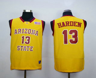 Men's Arizona State #13 James Harden Yellow College Basketball Nike Swingman Jersey
