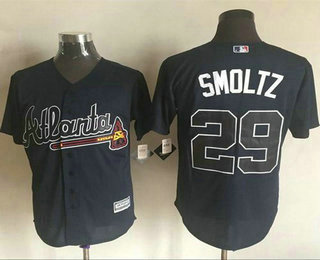 Men's Atlanta Braves #29 John Smoltz Blue New Cool Base Jersey