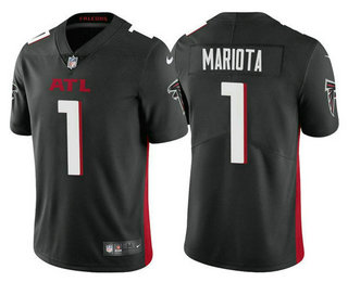 Men's Atlanta Falcons #1 Marcus Mariota Black Vapor Untouchable Limited Stitched Jersey