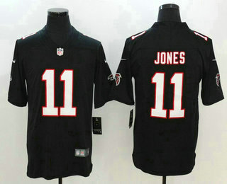 Men's Atlanta Falcons #11 Julio Jones Black Stitched Vapor Untouchable Nike Limited Player Jersey