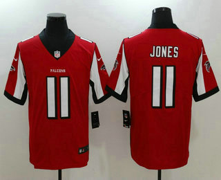 Men's Atlanta Falcons #11 Julio Jones Red 2017 Vapor Untouchable Stitched NFL Nike Limited Jersey