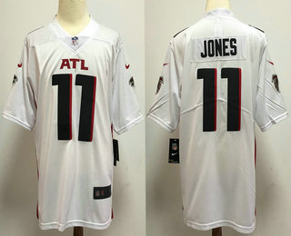 Men's Atlanta Falcons #11 Julio Jones White 2020 NEW Vapor Untouchable Stitched NFL Nike Limited Jersey