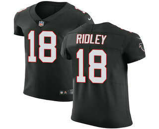 Men's Atlanta Falcons #18 Calvin Ridley Black 2018 Vapor Untouchable Stitched NFL Nike Elite Jersey