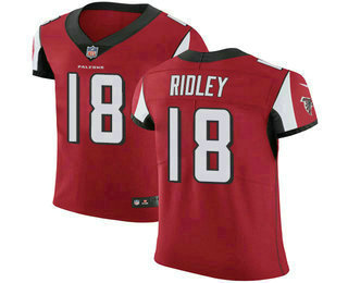 Men's Atlanta Falcons #18 Calvin Ridley Red 2018 Vapor Untouchable Stitched NFL Nike Elite Jersey