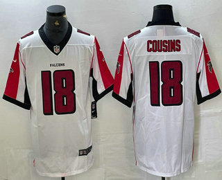 Men's Atlanta Falcons #18 Kirk Cousins New White Vapor Untouchable Limited Stitched Jersey
