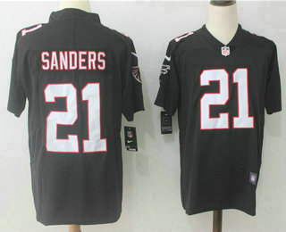 Men's Atlanta Falcons #21 Deion Sanders Black 2017 Vapor Untouchable Stitched NFL Nike Limited Jersey