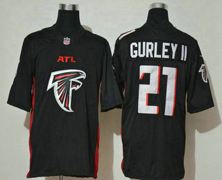 Men's Atlanta Falcons #21 Todd Gurley II Black 2020 Big Logo Vapor Untouchable Stitched NFL Nike Fashion Limited Jersey