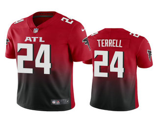 Men's Atlanta Falcons #24 A.J. Terrell Red 2020 NFL Draft 2nd Alternate Vapor Limited Jersey