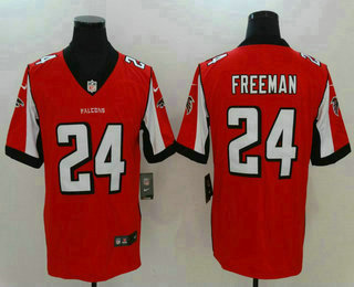 Men's Atlanta Falcons #24 Devonta Freeman Red 2017 Vapor Untouchable Stitched NFL Nike Limited Jersey