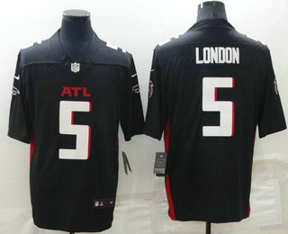 Men's Atlanta Falcons #5 Drake London Black 2022 NEW Vapor Untouchable Stitched NFL Nike Limited Jersey