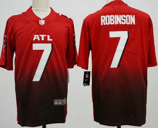 Men's Atlanta Falcons #7 Bijan Robinson Limited Red Vapor Jersey