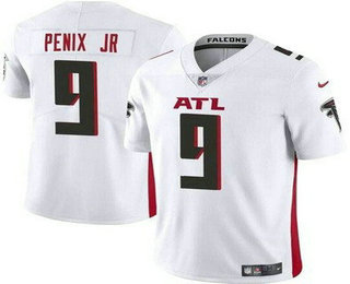 Men's Atlanta Falcons #9 Michael Penix Jr Limited White Vapor Jersey