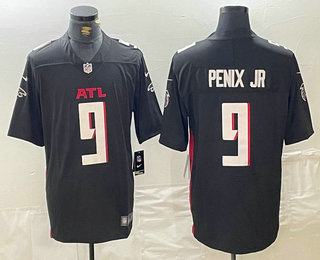 Men's Atlanta Falcons #9 Michael Penix Jr New Black Vapor Untouchable Limited Stitched Jersey