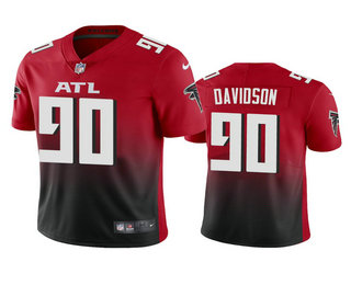 Men's Atlanta Falcons #90 Marlon Davidson Red 2020 NFL Draft 2nd Alternate Vapor Limited Jersey