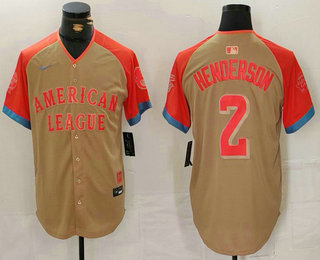 Men's Baltimore Orioles #2 Gunnar Henderson Cream 2024 All Star Limited Stitched Jersey