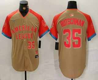 Men's Baltimore Orioles #35 Adley Rutschman Number Cream 2024 All Star Limited Stitched Jersey