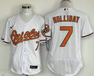 Men's Baltimore Orioles #7 Jackson Holliday White Authentic Jersey