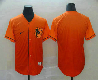 Men's Baltimore Orioles Blank Nike Orange Fade Stitched Jersey