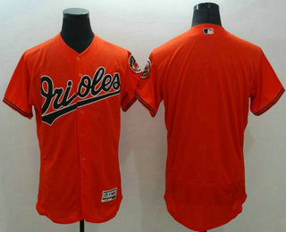 Men's Baltimore Orioles Blank Orange Flexbase 2016 MLB Player Jersey