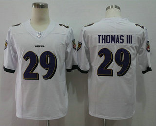 Men's Baltimore Ravens #29 Earl Thomas III White 2017 Vapor Untouchable Stitched NFL Nike Limited Jersey