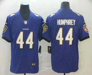 Men's Baltimore Ravens #44 Marlon Humphrey Purple 2017 Vapor Untouchable Stitched NFL Nike Limited Jersey