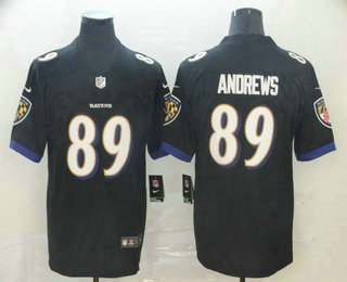 Men's Baltimore Ravens #89 Mark Andrews Black 2017 Vapor Untouchable Stitched NFL Nike Limited Jersey