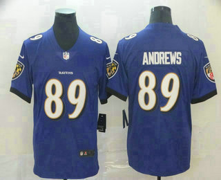 Men's Baltimore Ravens #89 Mark Andrews Purple 2017 Vapor Untouchable Stitched NFL Nike Limited Jersey