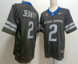 Men's Boise State Broncos #2 Ashton Jeanty Black FUSE College Football Jersey