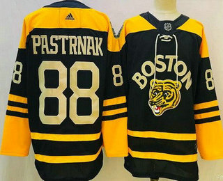Men's Boston Bruins #88 David Pastrnak Black 2023 Winter Classic Authentic Jersey