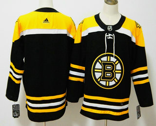 Men's Boston Bruins Blank Black 2017-2018 Hockey Adidas Stitched NHL Jersey