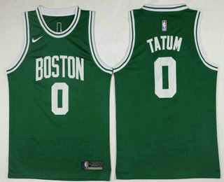 Men's Boston Celtics #0 Jayson Tatum Green 2017-2018 Nike Icon Edition Swingman Jersey