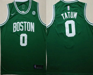 Men's Boston Celtics #0 Jayson Tatum Green 2017-2018 Nike Swingman General Electric Stitched NBA Jersey