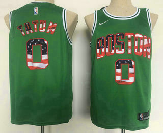 Men's Boston Celtics #0 Jayson Tatum Green 2020 Nike Swingman Stitched Fashion Jersey