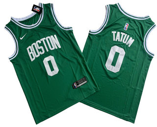 Men's Boston Celtics #0 Jayson Tatum Green Icon Swingman Jersey