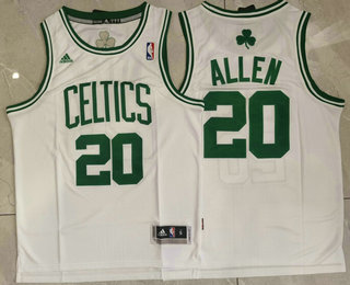 Men's Boston Celtics #20 Ray Allen White Revolution 30 Swingman Jersey