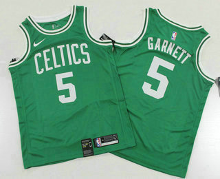 Men's Boston Celtics #5 Kevin Garnett Green 2019 NEW Nike Swingman Printed NBA Jersey