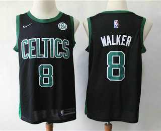 Men's Boston Celtics #8 Kemba Walker Black Nike 2019 Swingman General Electric Stitched NBA Jersey