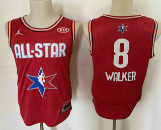 Men's Boston Celtics #8 Kemba Walker Red Jordan Brand 2020 All-Star Game Swingman Stitched NBA Jersey