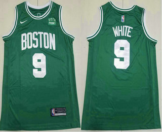 Men's Boston Celtics #9 Derrick White Green Icon Sponsor Swingman Jersey