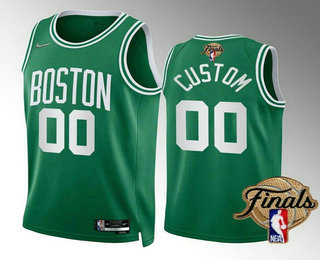 Men's Boston Celtics Active Player Custom Green 2022 Finals Stitched Basketball Jersey
