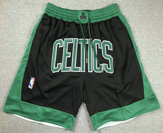 Men's Boston Celtics Black 2023 Just Don Shorts