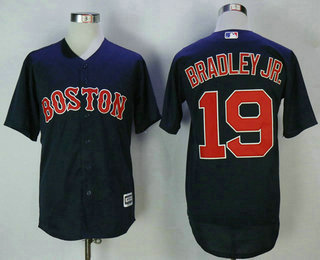 Men's Boston Red Sox #19 Jackie Bradley Jr. Navy Blue Stitched MLB Majestic Cool Base Jersey