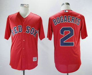 Men's Boston Red Sox #2 Xander Bogaerts Red New Cool Base Stitched MLB Jersey