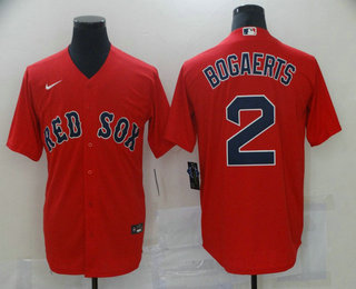 Men's Boston Red Sox #2 Xander Bogaerts Red New Cool Base Stitched Nike Jersey