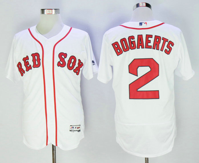 Men's Boston Red Sox #2 Xander Bogaerts White 2016 Flexbase Baseball Jersey